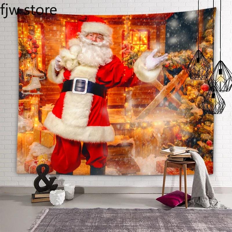 Santa Claus Tapestry Christmas New Year Wall Art Decor  Dorm Room  Bedroom Living  Home    Gift