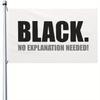 2D Flat - 1pc Multi-Size Optional 2D Flat, Black Unexplained Flags, Single-Sided Outdoor Durable Decorative Banners Garden Flags, Party Decorations, E