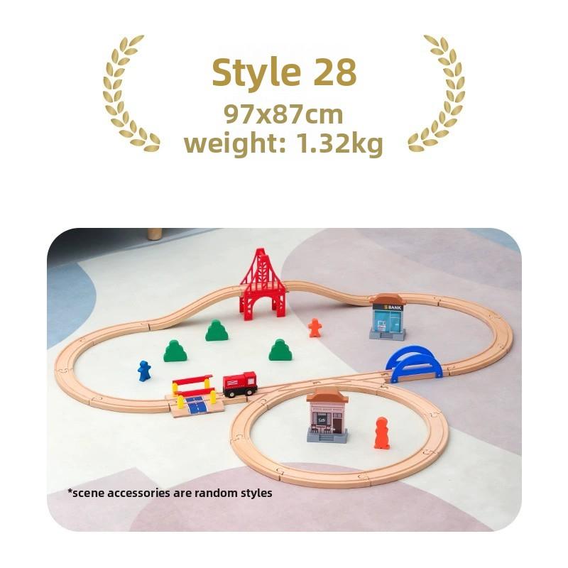 High-Quality Multiple High-Quality Wooden High-Quality Train High-Quality Track Collection Kit Play Sets High-Quality For High-Quality Children