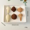 6Pcs/Set Velvet Christmas Tree Ornaments Shatterproof Christmas Decoration  Holiday Decor