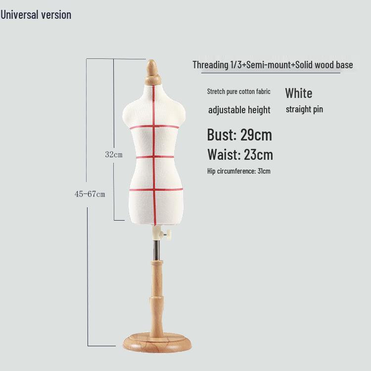 Mini Female Draping Mannequin for Student Tailoring