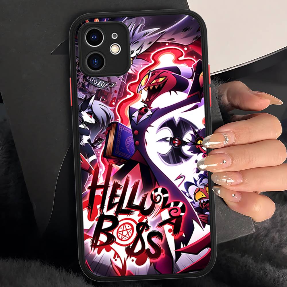 

Cartoon H-Helluva Boss Matte Transparent Phone Cover For IPhone Case 16 15 14 13 12 11 Pro Max X XS Max Plus iphone 14pro max