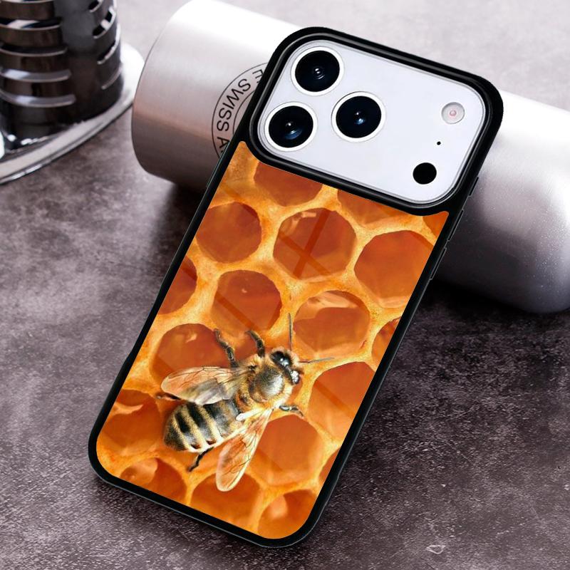 Honey Comb Phone Case for iPhone 17 16 15 Pro Max Air 14 13 12 11 Plus Shockproof Cover