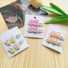 Fresh Flower Sweet Side Duckbill Clip Girl Style Cute Bangs Clip Versatile Girl's Fine Hair Small Clip Wholesale