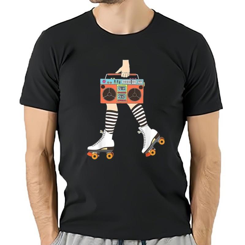 New Roller Skating Retro Roller Skater Unisex Funny Tshirt Usa S5xl