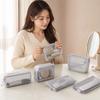 Square Transparent Storage Bag Breathable Mini Zipper Coin Purse Cosmetic Bag  Office Organization