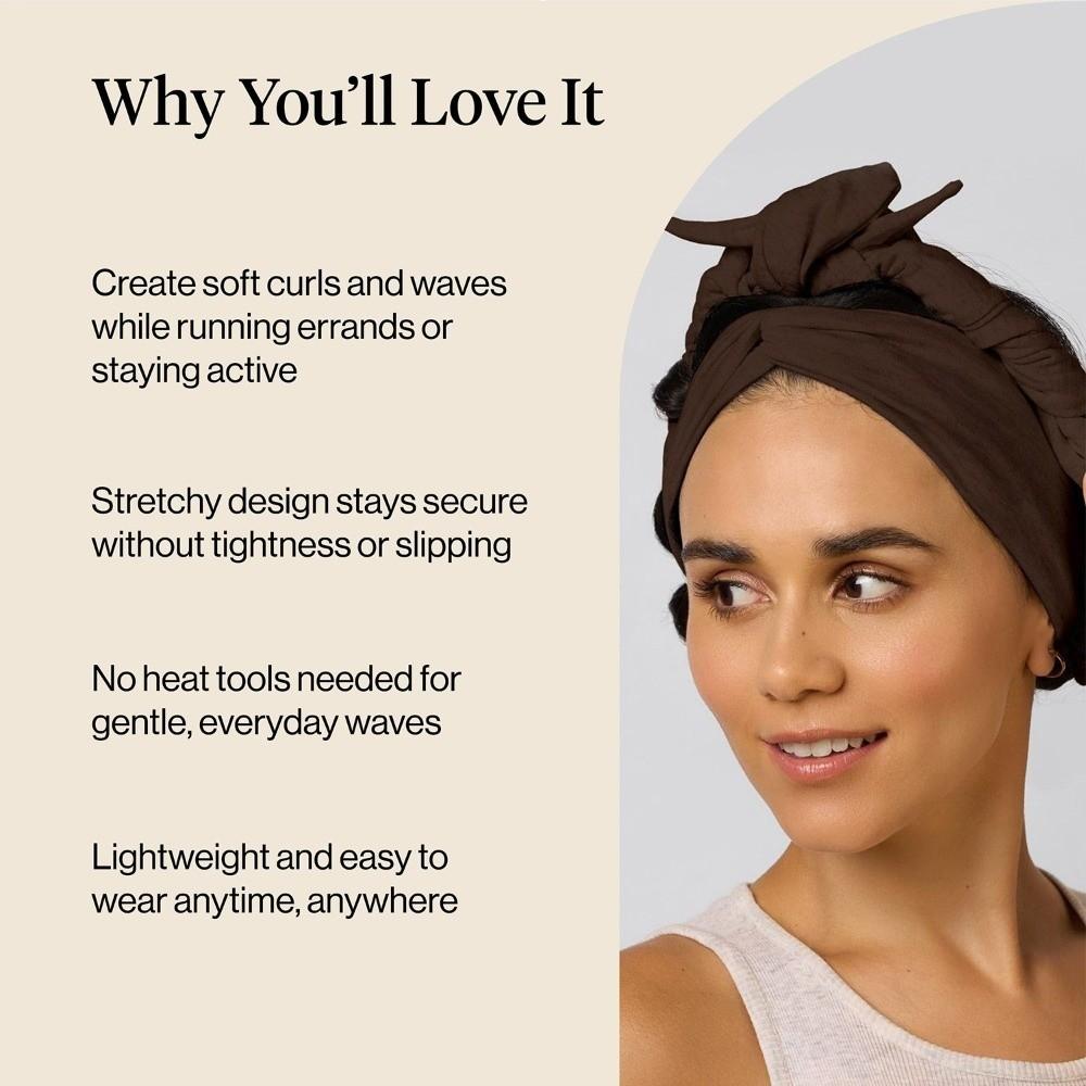 Fascia Morbida Senza Calore per Ricci 2 in 1 Strumento per lo Styling dei Capelli Fashion Bastoncino Arricciacapelli per Donne