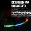 2PCS RZR Remote Control Light Antennas 3FT Spiral LED Whip Light Remote Control Multi-color Flagpole Lamp