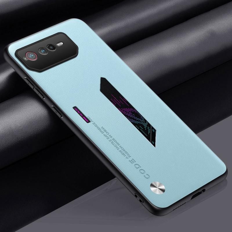 Luxury PU Leather Case For Asus ROG Phone 6 D 6D Back Cover Matte Silicone Full Protection Phone Case For Asus ROG Phone6 D 5G
