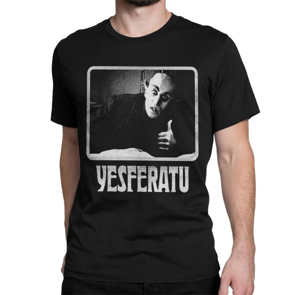 Yesferatu Nosferatu Θετικά Γκοθ Τρομακτικά Μπλουζάκια Ανδρικά Γυναικεία Αμιγούς Βαμβακιού Αστεία Μπλουζάκια Μπλουζάκια με Στρογγυλή Λαιμόκοψη Κοντομάνικα Τοπ Μοναδικά