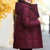 Winter Daunenjacke für Damen Übergröße Oberbekleidung Kapuzen Elegant Dick Warm Daunenmantel Frau Parkas