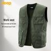 Jeep Men's V-Neck Loose Fit Vest