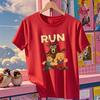 Christmas Run 99 Nights Graphic T-Shirt Cotton Spooky Gamer Deer in The Forest Gaming Meme Gifts for Men Women Clothing