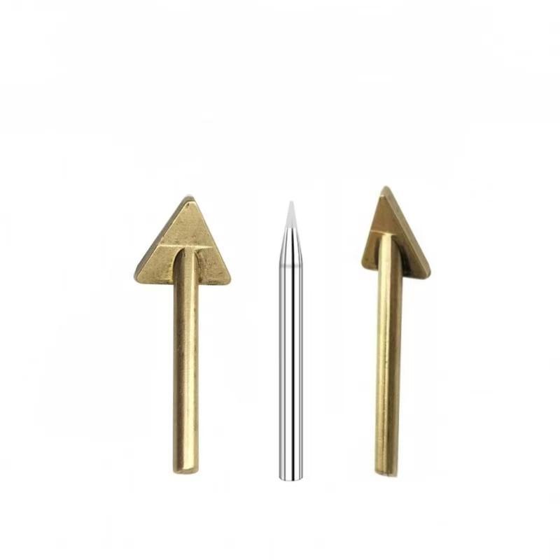 Triangle Smoothing Head Plastic Welder with Hole Copper Tip and Welding Rod Repair Tool.