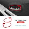 Carbon Fiber Style Door Handle Sticker for Toyota Yaris 2006-2011 LHD RHD