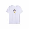 Men's Retro Cartoon Print Short-Sleeve T-Shirt In White