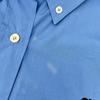 MIUMIU 22SS MK1626 Logo Embroidered Oversized Poplin Long-Sleeve Shirt Tops 40 blueUsed