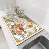 Kitchen Dish Drying Mat Super Absorbent Coffee Drain Pad Waterproof Tableware Quick Dry Counter Top Rug Draining Placemat