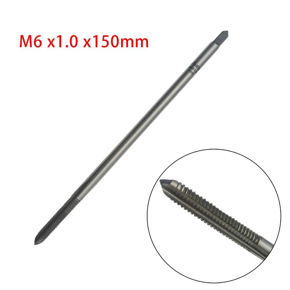 Extended Long Shank Extension Plug Tap M6 For X1.0 X150mm HSS RH 6mm X 1.0mm