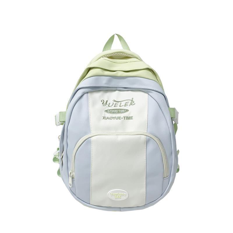 

Школьный рюкзак женский для старшеклассницы, ученицы средней школы, студентки колледжа, красивый, новинка 2025, портативный, универсальный, рюкзак большой вместимости Green_no pendant