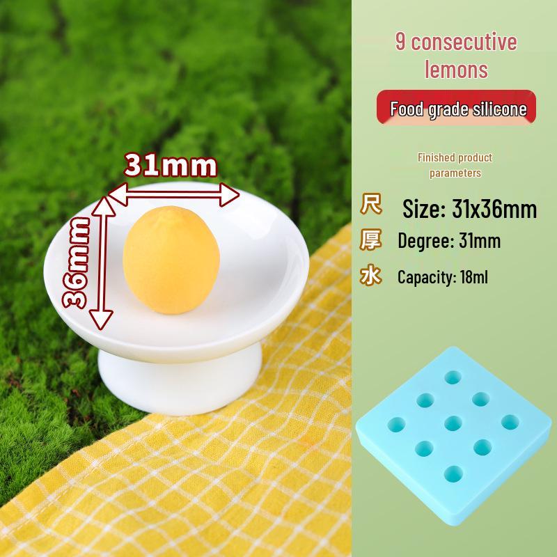 3D Mini Fruit Popsicle Mold - Mango, Peach, Lychee, Strawberry, Cantaloupe, Orange
