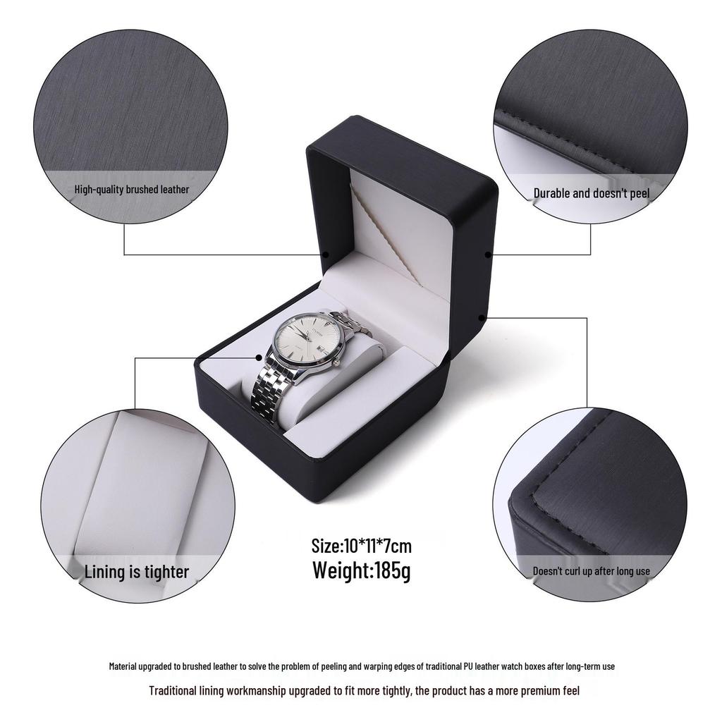 PU Watch Box: Flip-Top Display & Storage for a High-End Feel