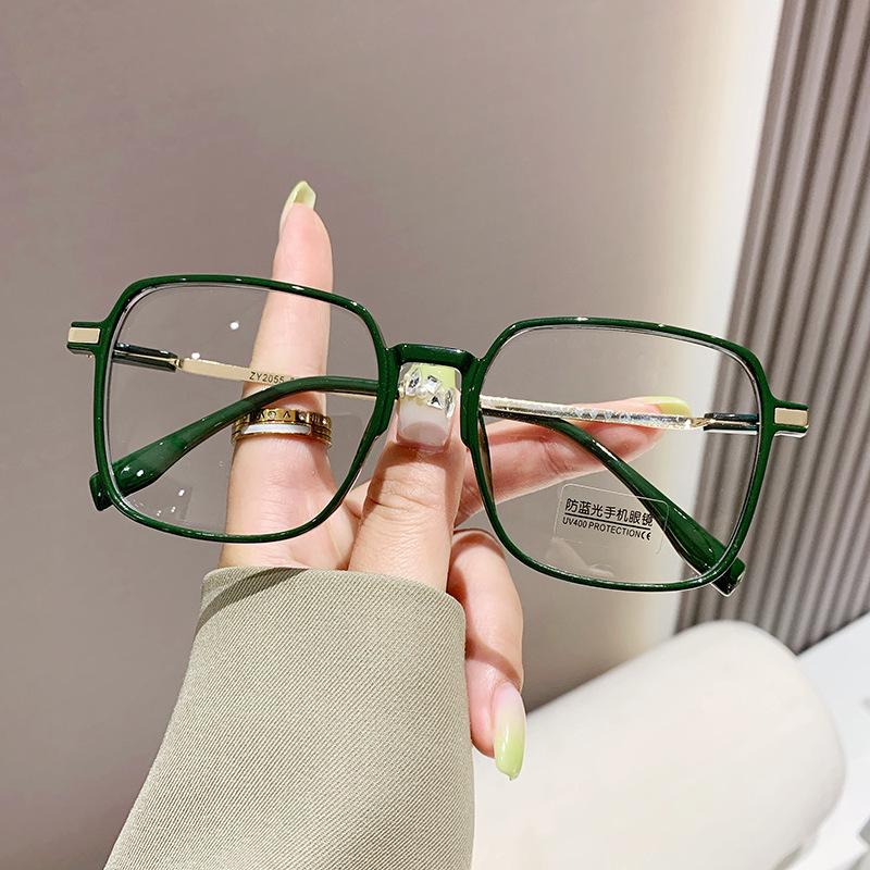 Korean Version Myopia Finished Glasses Fashion Unisex Oversize Near Sight Glasses Blue Light Blocking Eye Protection Eyeglasses