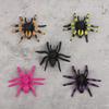5Pcs Realistic Plastic Spiders Happy Halloween Party Spider Web Home Decoration Kids Trick Toys Haunted House Horror Props