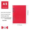 Custom A5 PU Leather Loose-Leaf Notebook for Office Meetings