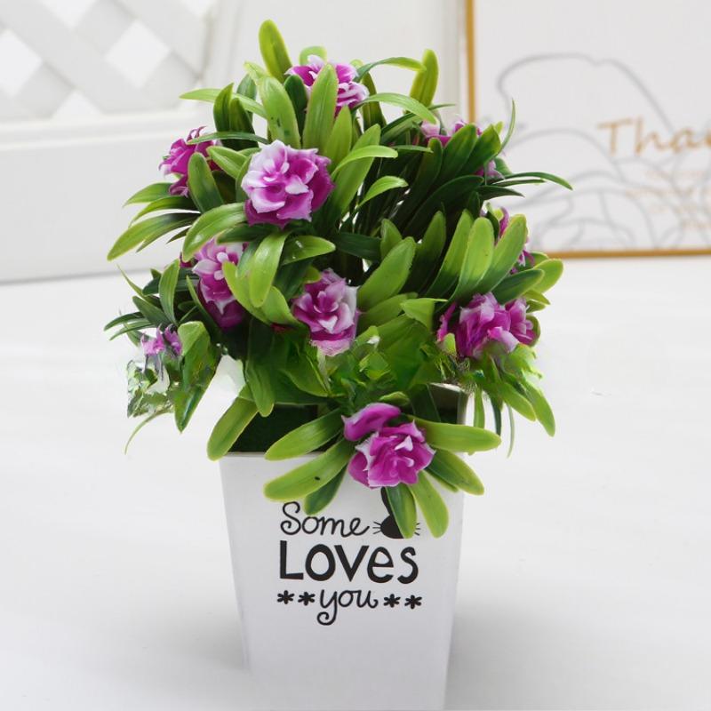 Flower, Small Tree Money TreePlastic FlowerArtificial Plant Set Floral Decoration Artificial Potted Plant Ornaments