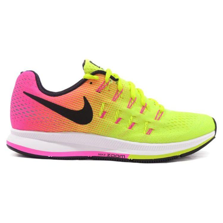 Nike  Air Zoom Pegasus 33 OC Women Sneakers Multi-Color Olympic-Volt Black-Pink 846328-999