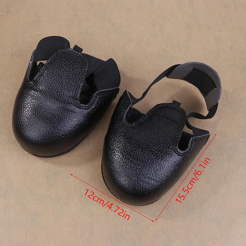Smash-Proof Labour Safety Shoes Covers Anti-Smash Steel-Toed Toe Leather Protective Leather Workplace Visitor