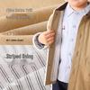 LUSONBABY Boys' Barn-Style Lapel Windbreaker Jacket