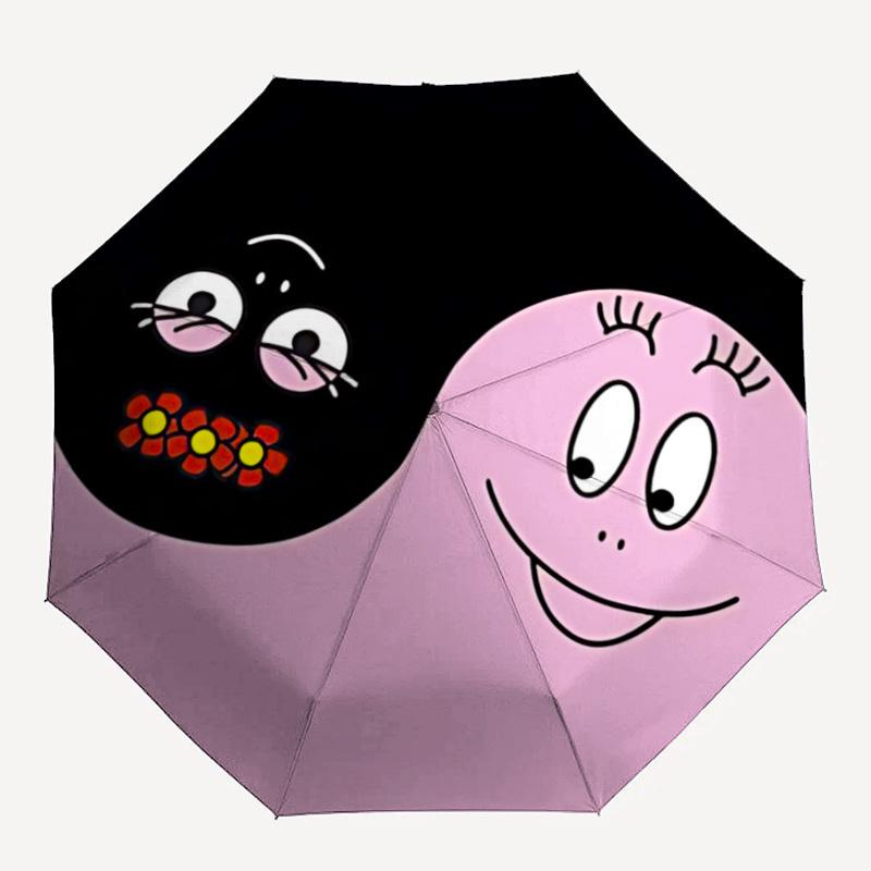 

1pc Barbapapa Automatic Umbrella Durable Iron Frame & Plastic Handle, Gift for Men & Women, Sturdy Construction yy250902060