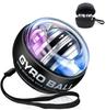 Grip Strength Ball Power Gyro Ball with LED Grip Muscle Arm Muscle Stress Strap for Men and Women Auto-Start Function, Light, Strengthening, Training,