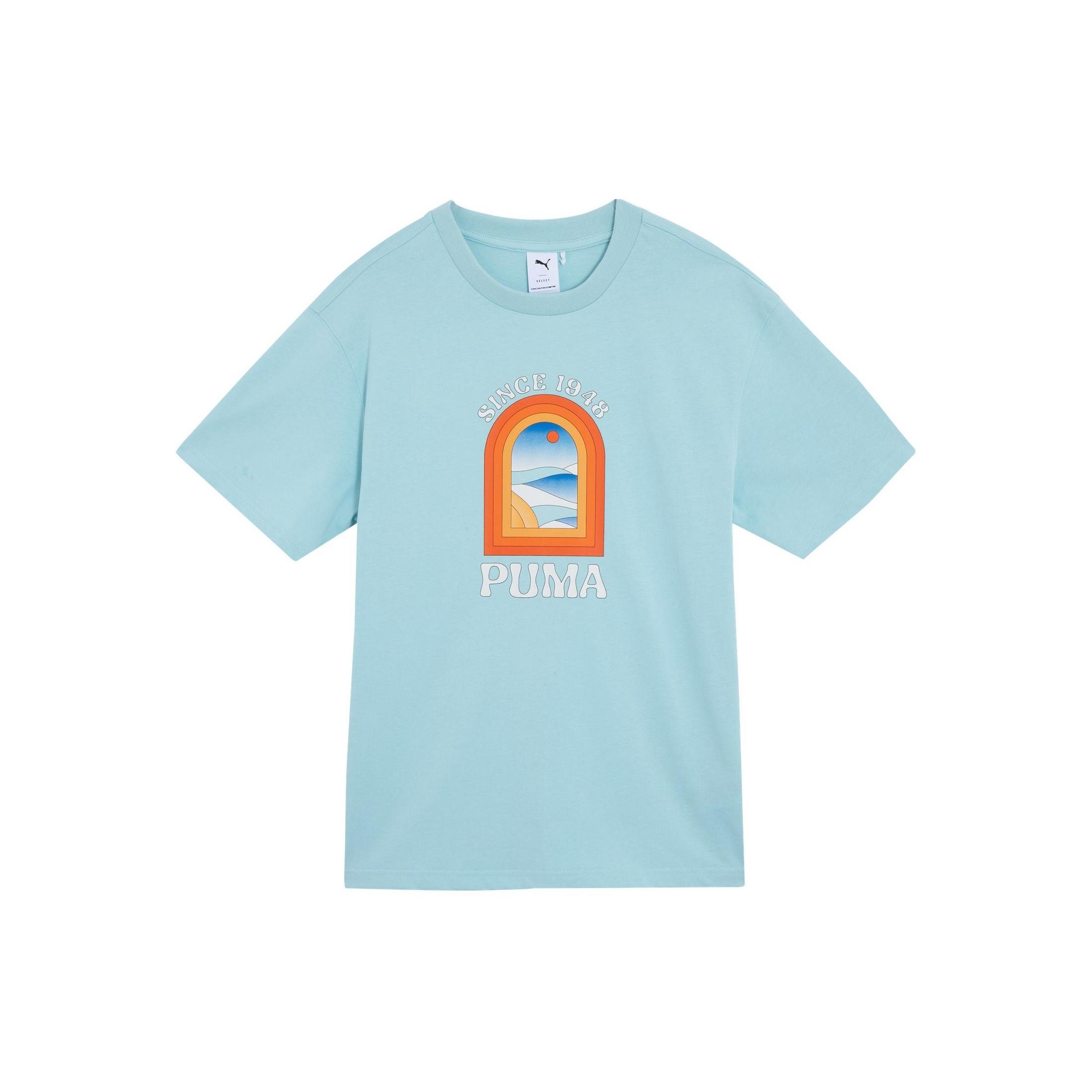 PUMA Apres Court T-shirt Sky Blue Men s 628235-22 M