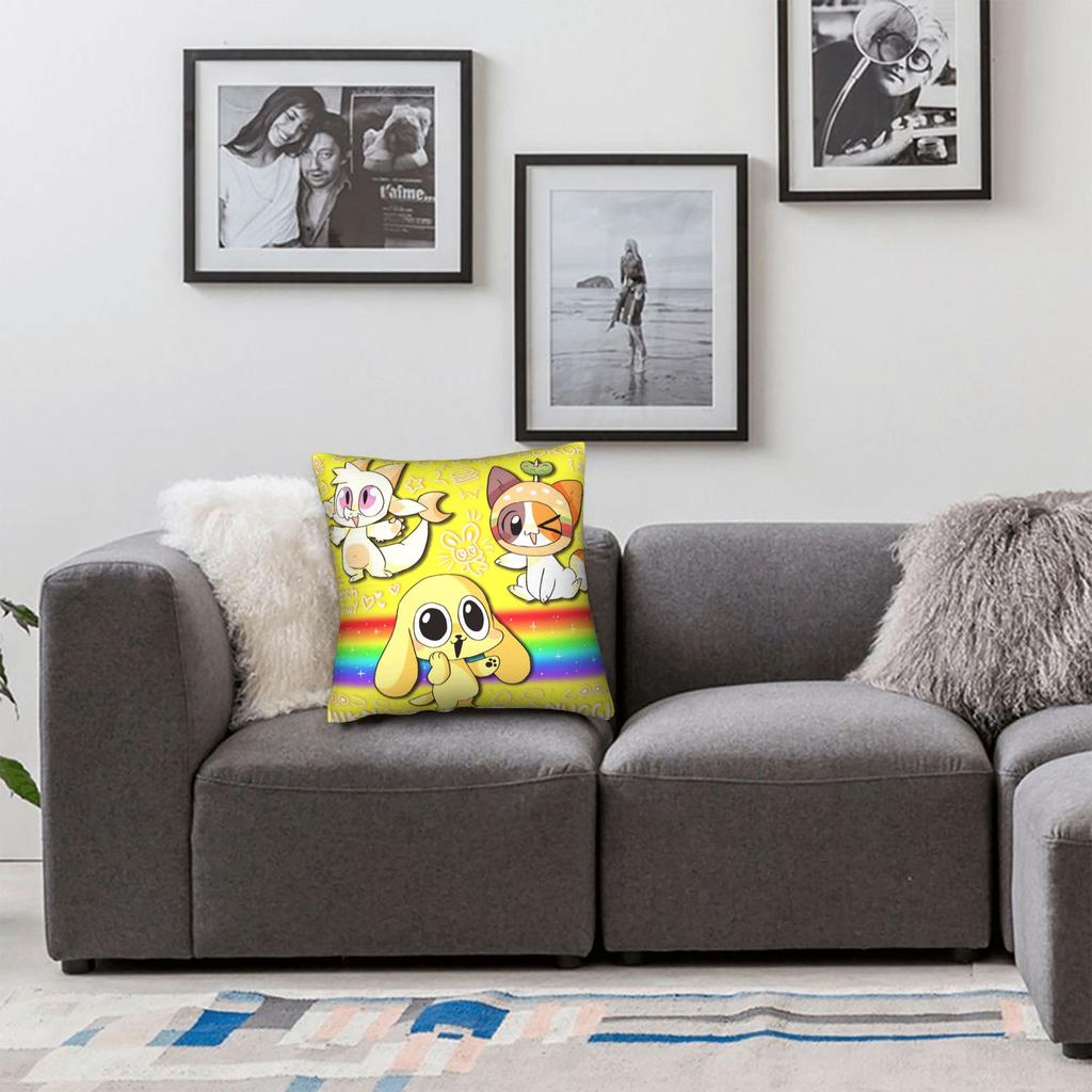 Chikn Nuggit Cartoon Anime Pillow Cover Kawaii Pillow Case For Living Room Sofa Soft Pillowcases Birthday Present