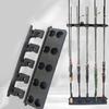 Fishing Poles Display Storage Stand Wall Mounted Fishing Rod Rack Space Saving Organizers for Garage, Cabin and Basement