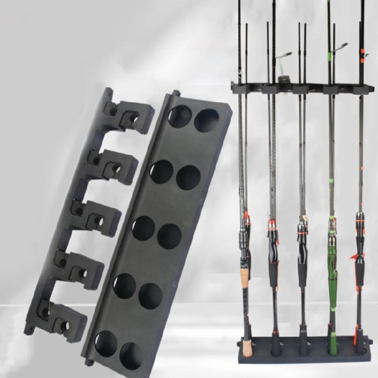 Fishing Poles Display Storage Stand Wall Mounted Fishing Rod Rack Space Saving Organizers for Garage, Cabin and Basement