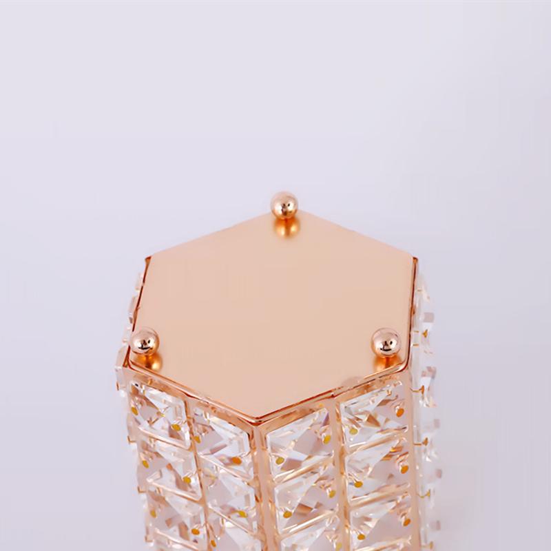 Hexagonal Crystal Pen Holder Makeup Brush Pot Storage Container Home Desktop Decorative Ornament