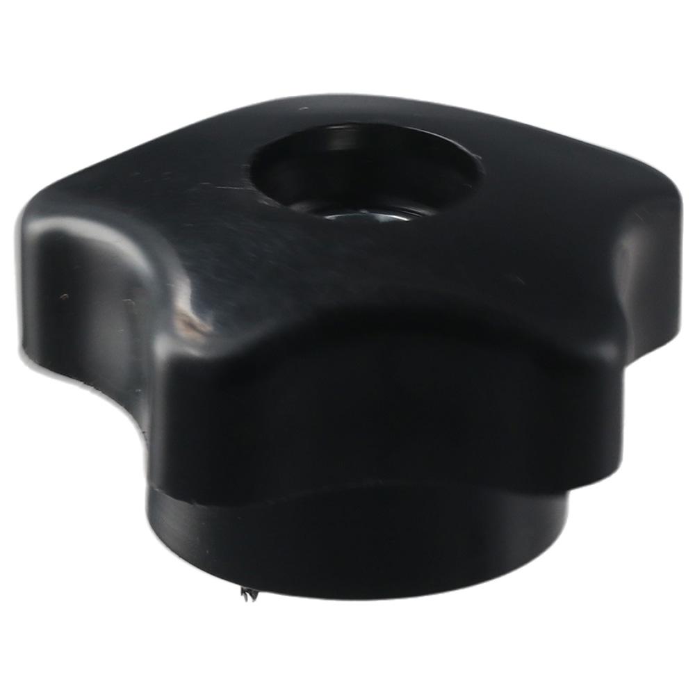 4pcs Black Five-Star Thru Knobs M8 Perforated Knob  for Saw, Lathe, Fixed Length Fixture