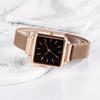 Top Brand Simple Women Watch Luxury Metal Mesh Square Quartz Wristwatch Fashion Elegant Ladies Watch Women Clock reloj mujer