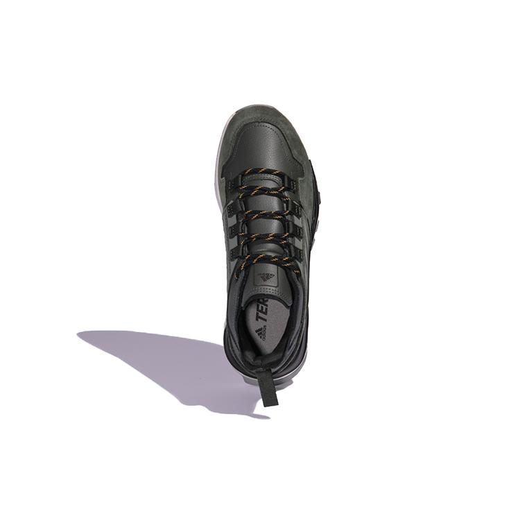 New Terrex Hikster Adidas Leather Low 'Black Green' FX4663
