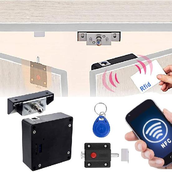 Электронный замок CODACE для DIY-шкафа, Умные замки NFC RFID с защелкой для двойной скрытой двери, ящика, деревянного шкафа 1