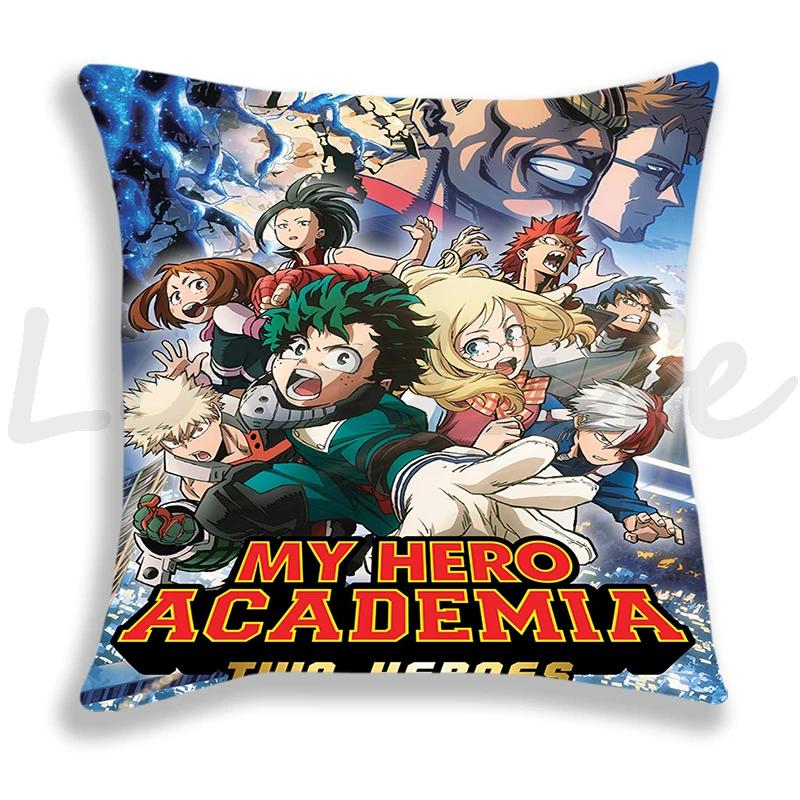 My Hero Academia Kissenbezug Cartoon Zierkissenbezug Coole Kissenbezüge Sofa Anime Kissenbezug Deku Bakugou Dekor Kissenbezug