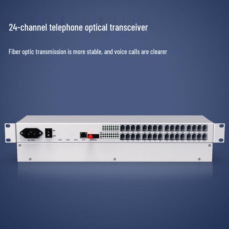 Zhongke Opto PCM Voice Telephone & 100M Network Fiber Optic Transceiver
