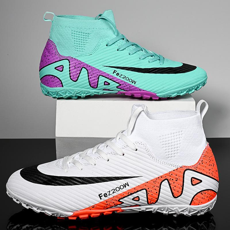 New Sports Youth Student Shoes Lawn Long Broken Sports Adult Football Shoes Men's and Women's Training Football Spikes