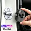 4PCS Car Door Lock Cover Stainless Steel Protection Accessories For Hilux Scion CHR Rav4 Tacoma Raize Fortuner Prado Voxy CR5