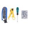 Coax Cable Crimper Kit Multifunctional Coaxial Compression Tool Network Toolkit for Stripping