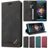 Відкидний шкіряний чохол для Sony Xperia 10 V 1 V 10 IV 5 IV 1 IV 10 III 5 III 1 III ACE II Слот для картки гаманця Підставка для чохла для телефону Протиугінна сумка-щітка